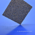 Lastra in policarbonato plastico goffrato impermeabile colore